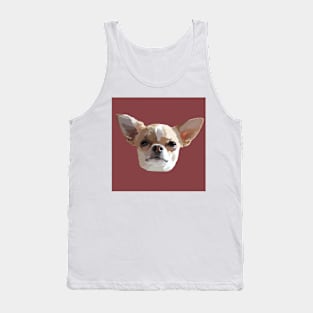 Chihuahua Drawing in Red Tank Top